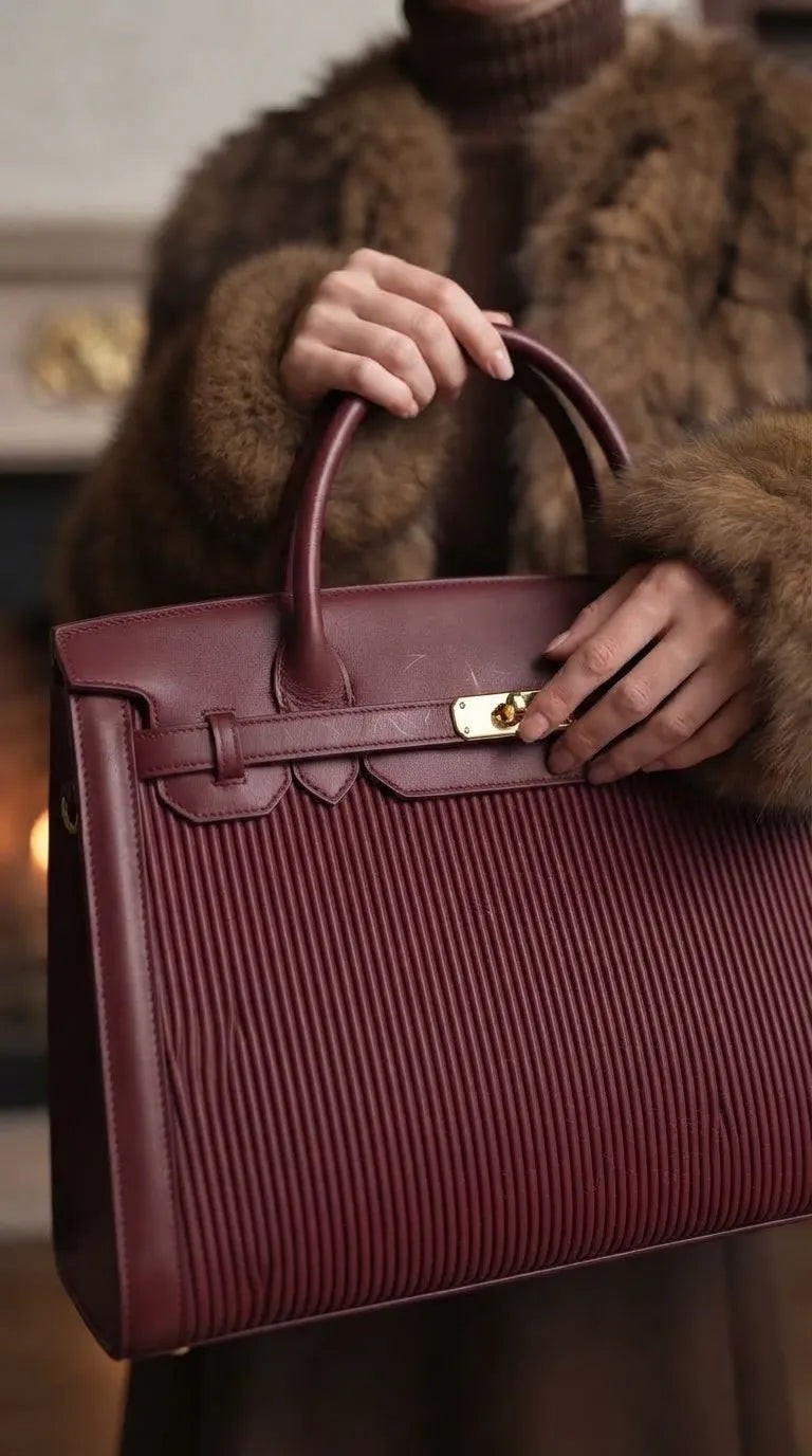 Maroon Formal Hand Bag For Ladies P36565