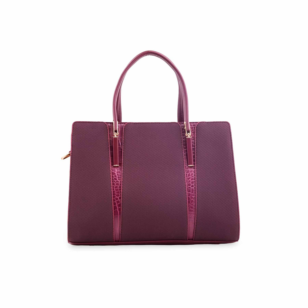 Maroon Formal Hand Bag For Ladies P36566