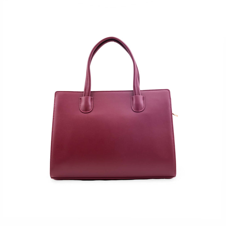 Maroon Formal Hand Bag For Ladies P36566