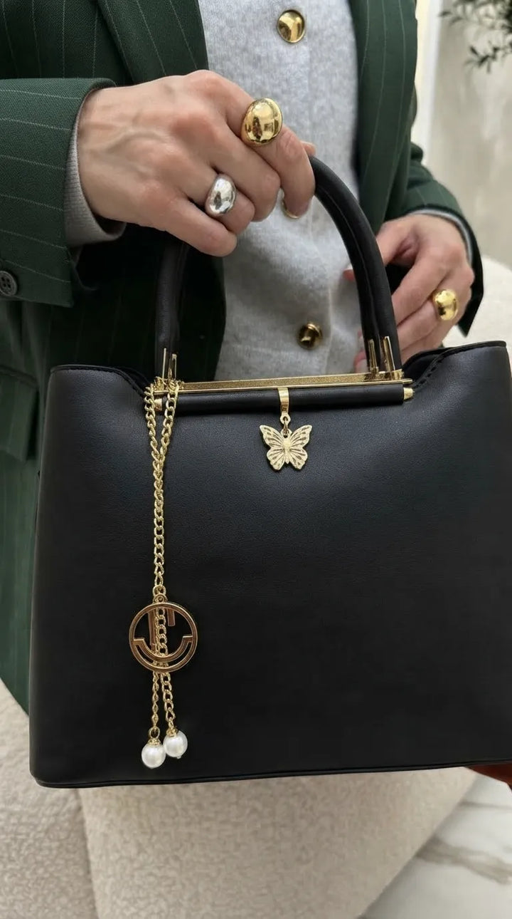 Black Formal Hand Bag For Ladies P36570