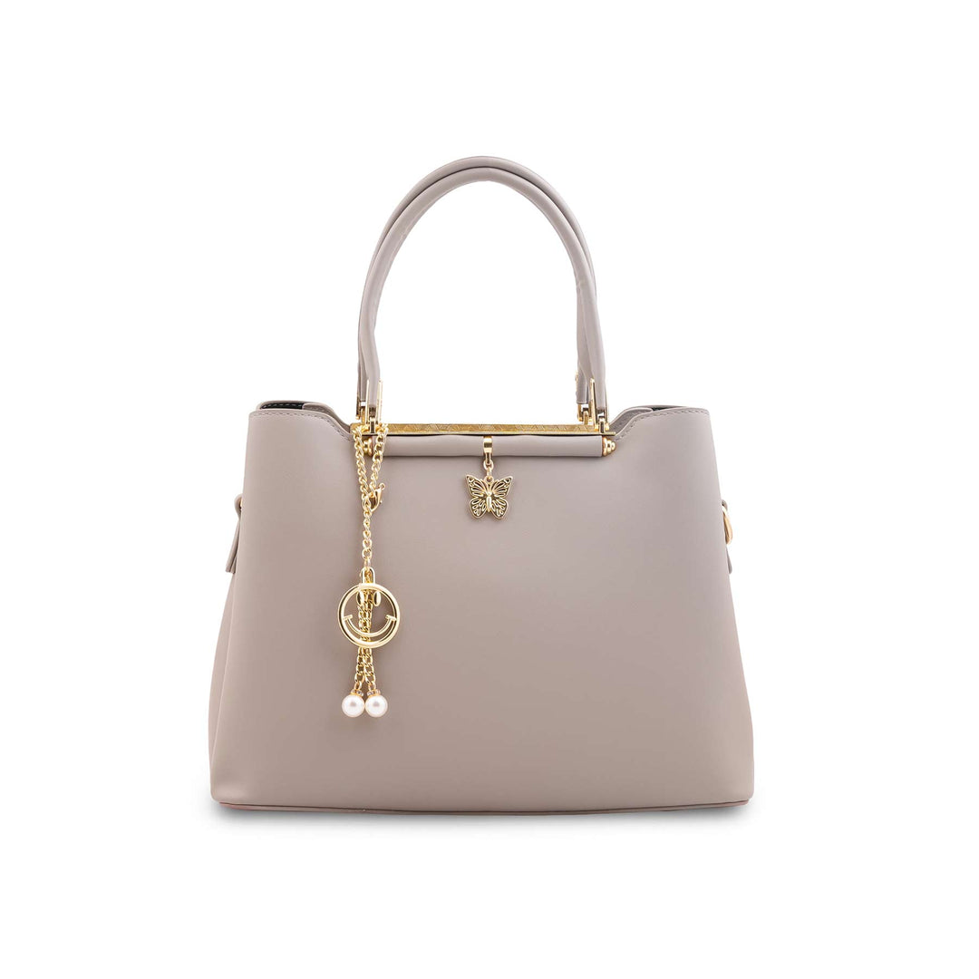 Grey Formal Hand Bag For Ladies P36570