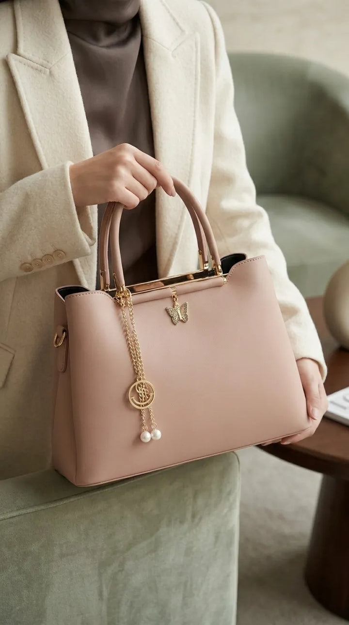 Fawn Formal Hand Bag For Ladies P36570