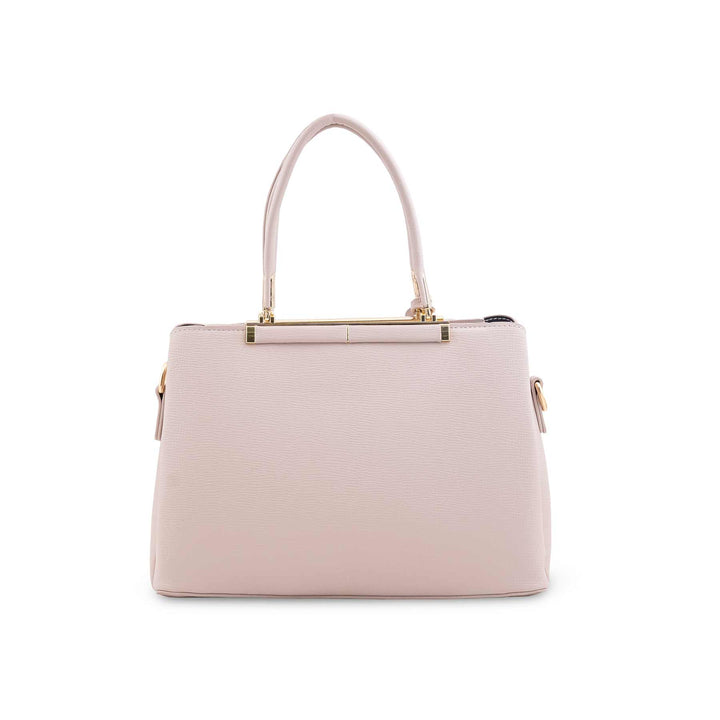 Cream Formal Hand Bag For Ladies P36573