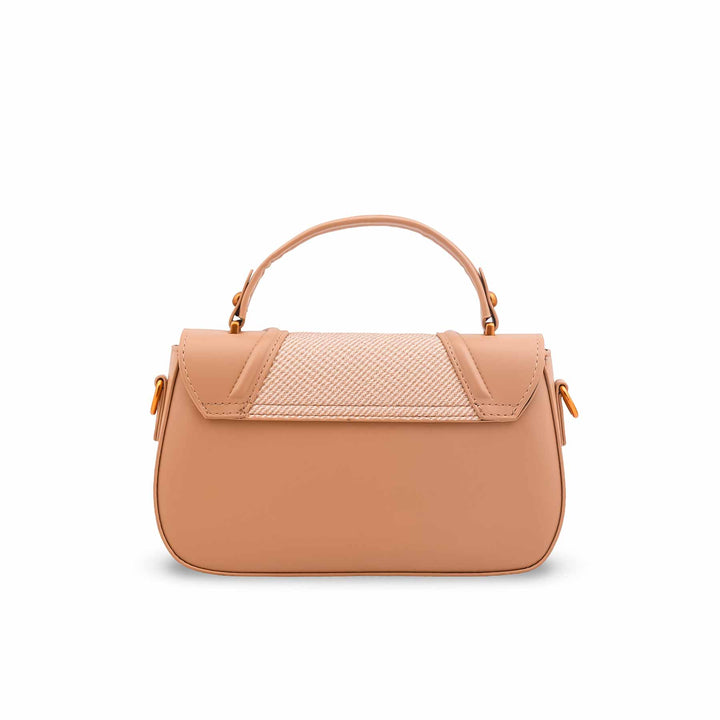 Beige Formal Shoulder Bag For Ladies P36586