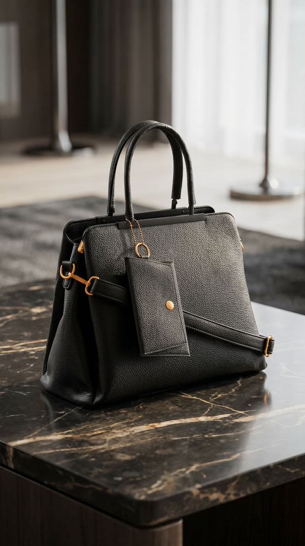 Black Formal Hand Bag For Ladies P36597