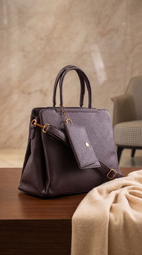 Brown Formal Hand Bag For Ladies P36597