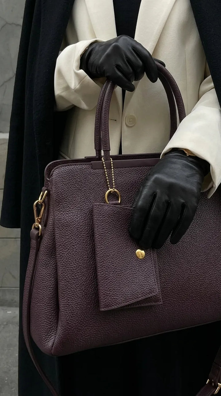 Brown Formal Hand Bag For Ladies P36597