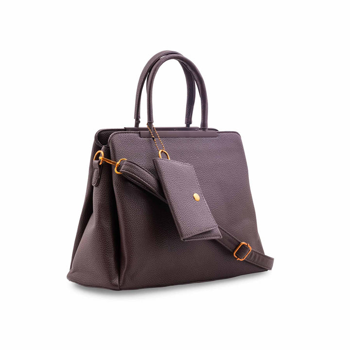 Brown Formal Hand Bag For Ladies P36597