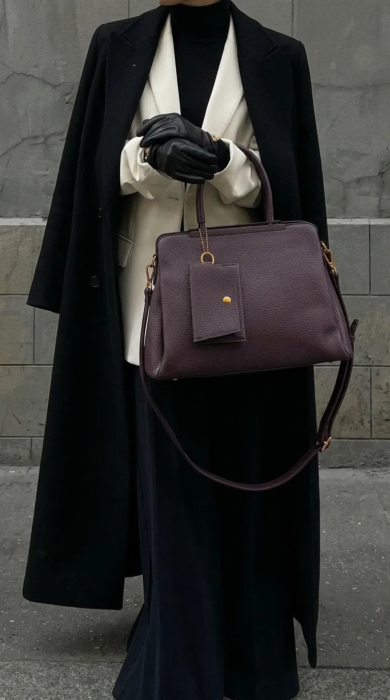 Brown Formal Hand Bag For Ladies P36597