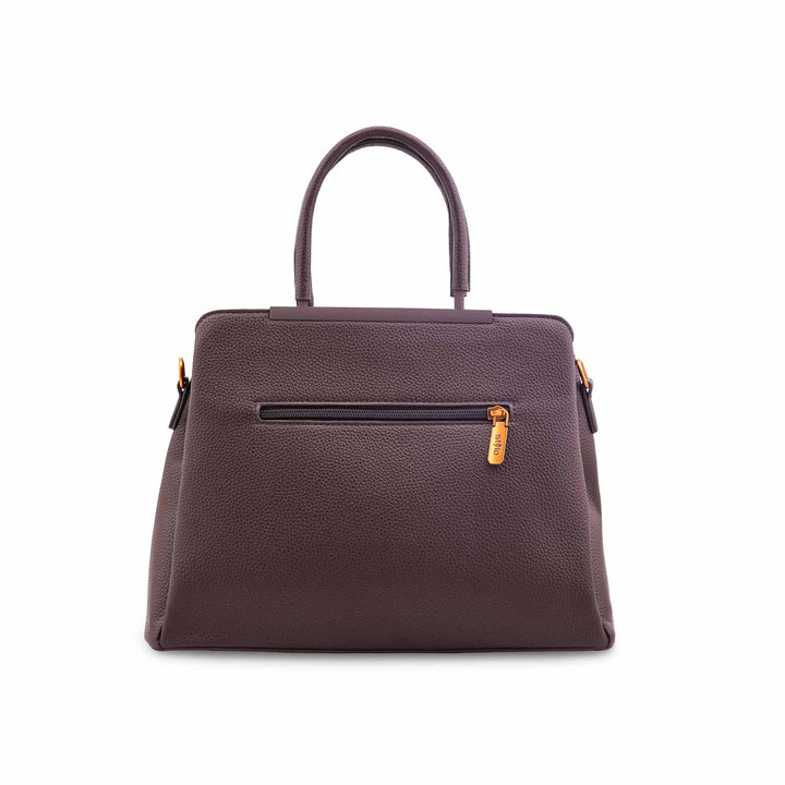 Brown Formal Hand Bag For Ladies P36597