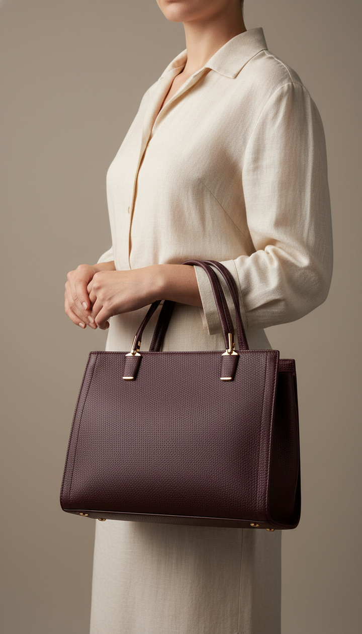 Fuchsia Formal Hand Bag For Women P36600