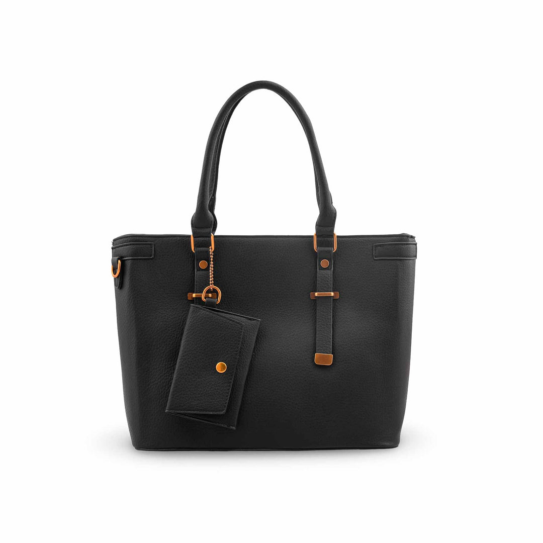 Black Formal Shoulder Bag For Women P36601