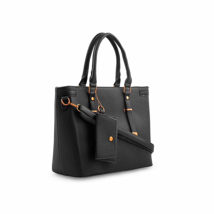 Black Formal Shoulder Bag For Women P36601