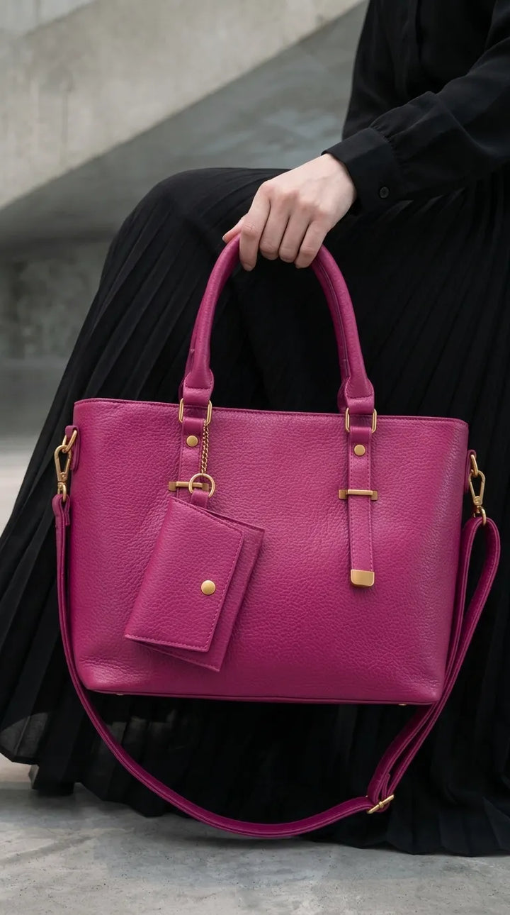 Fuchsia Formal Shoulder Bag For Ladies P36601