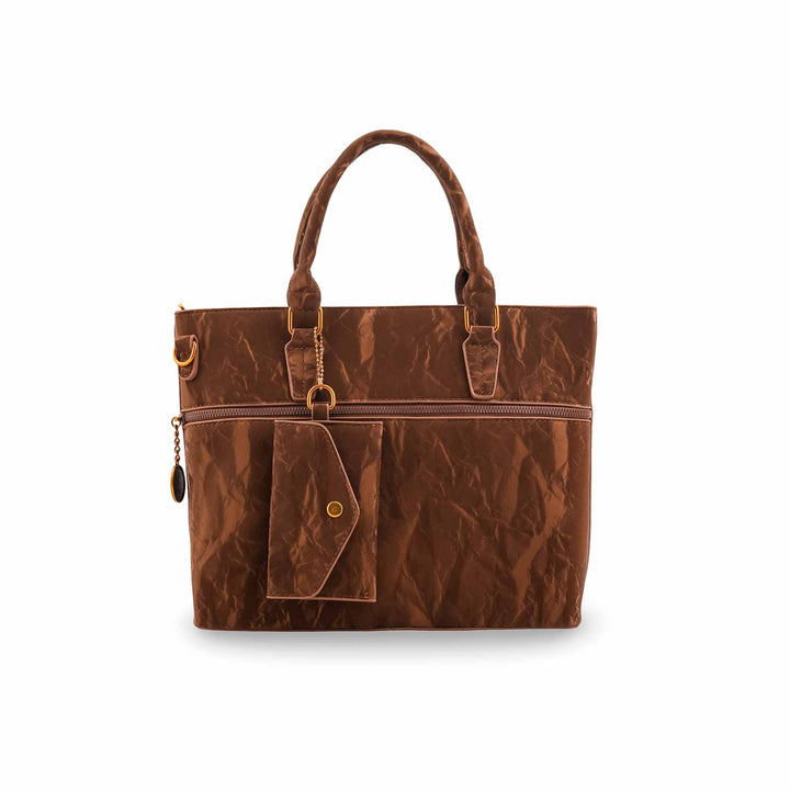 Brown Formal Hand Bag For Ladies P36604