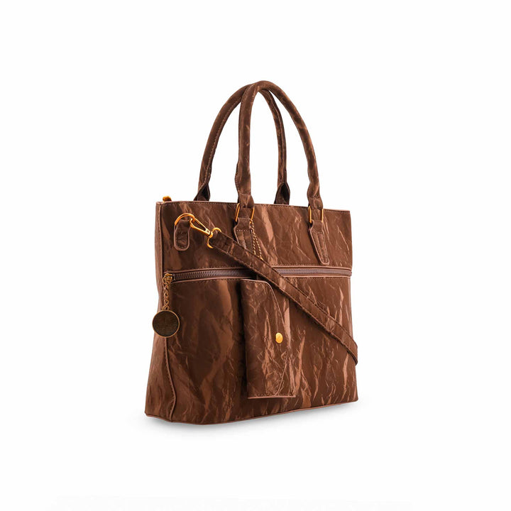 Brown Formal Hand Bag For Ladies P36604