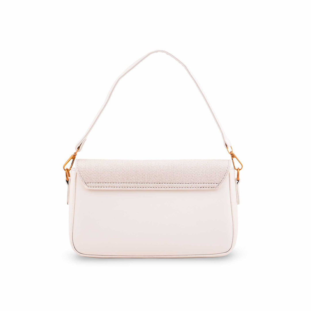 Beige Formal Shoulder Bag For Ladies P36608