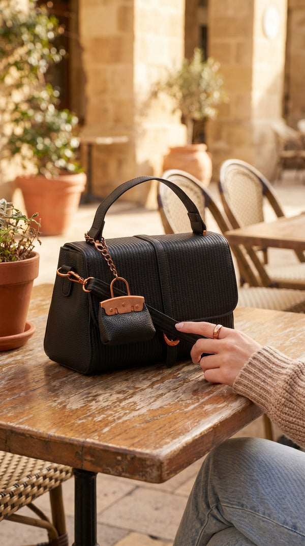 Black Formal Hand Bag For Women P36609