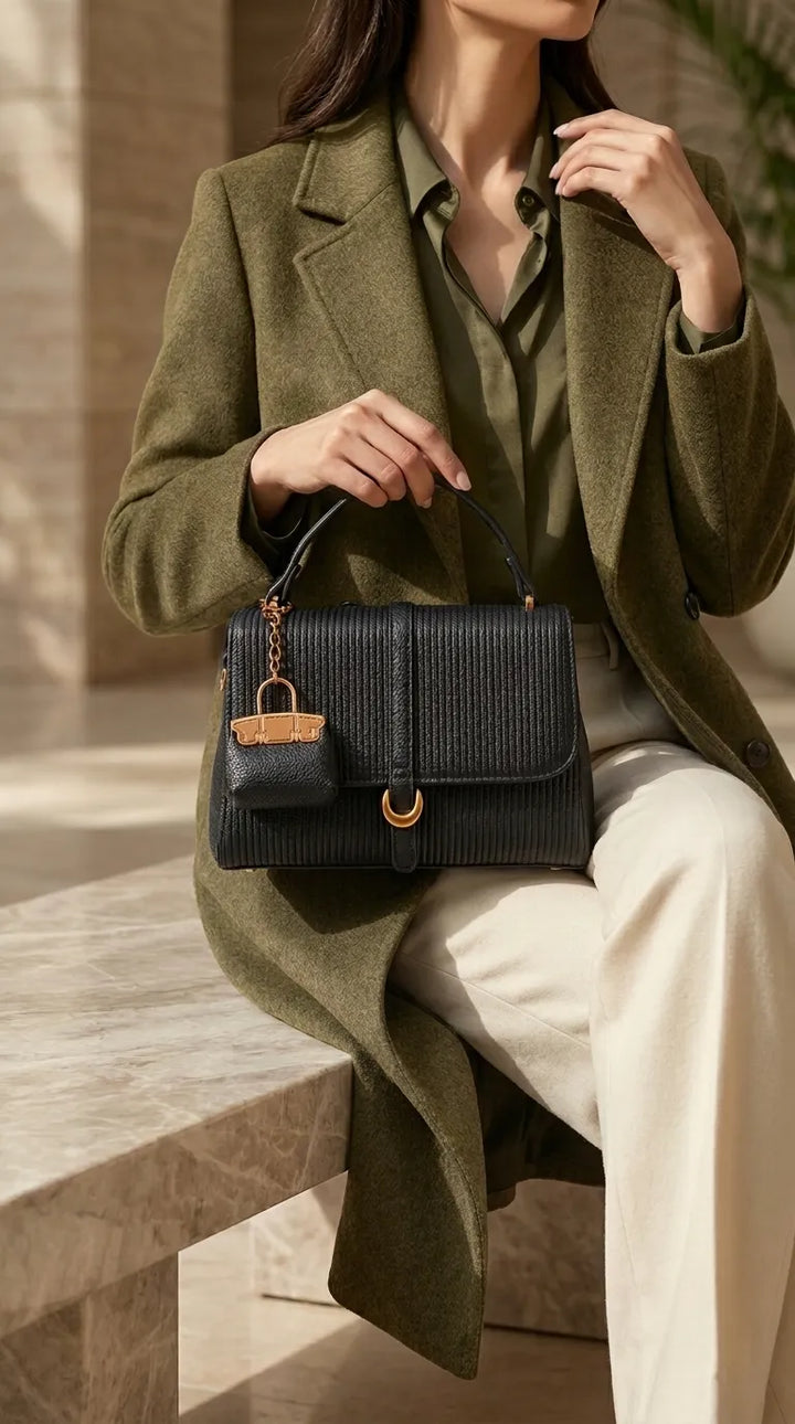 Black Formal Hand Bag For Women P36609