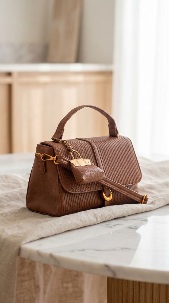Brown Formal Hand Bag For Women P36609