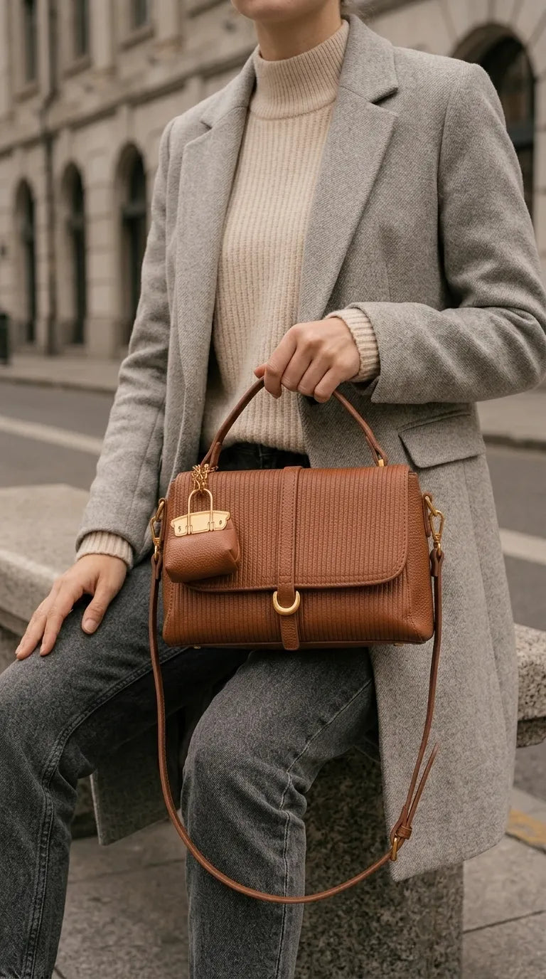 Brown Formal Hand Bag For Women P36609