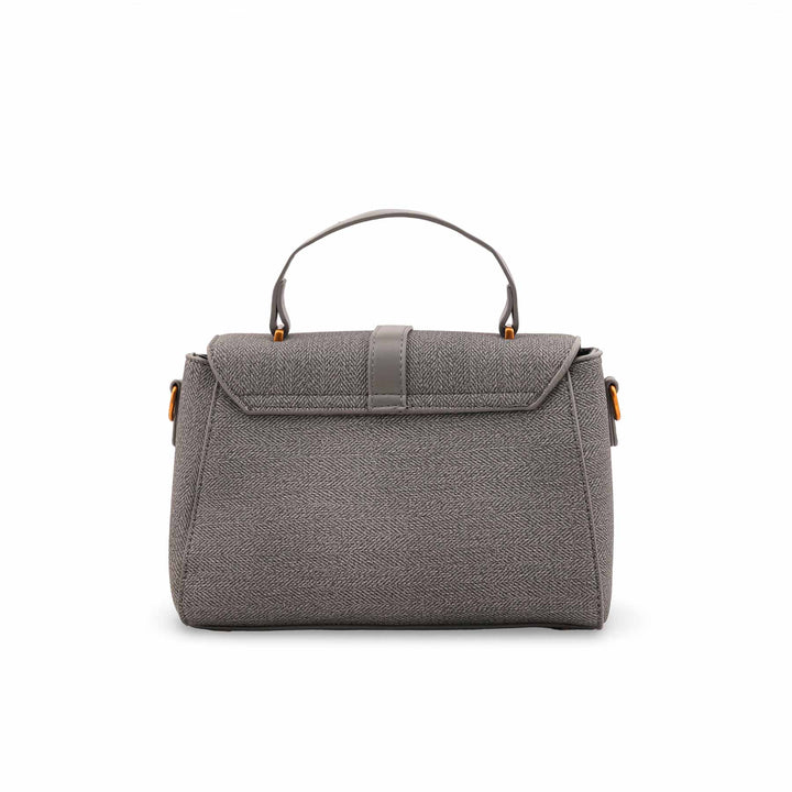 Grey Formal Hand Bag For Ladies P36611