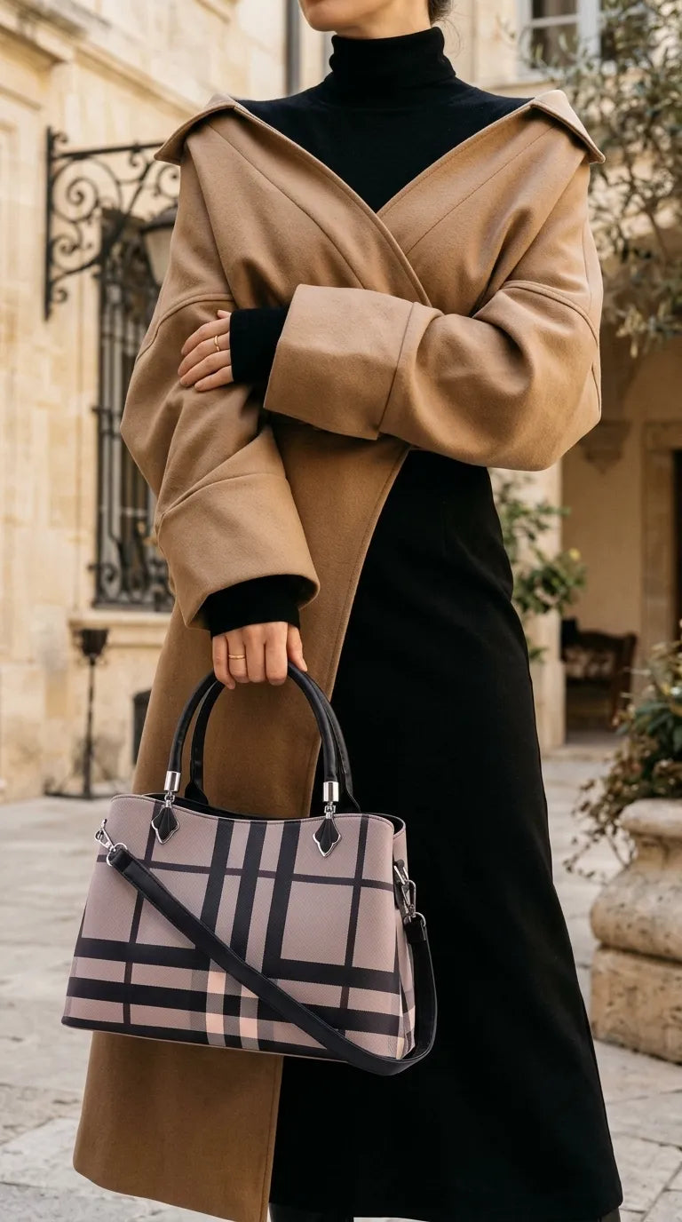 Fawn Formal Hand Bag For Ladies P36618