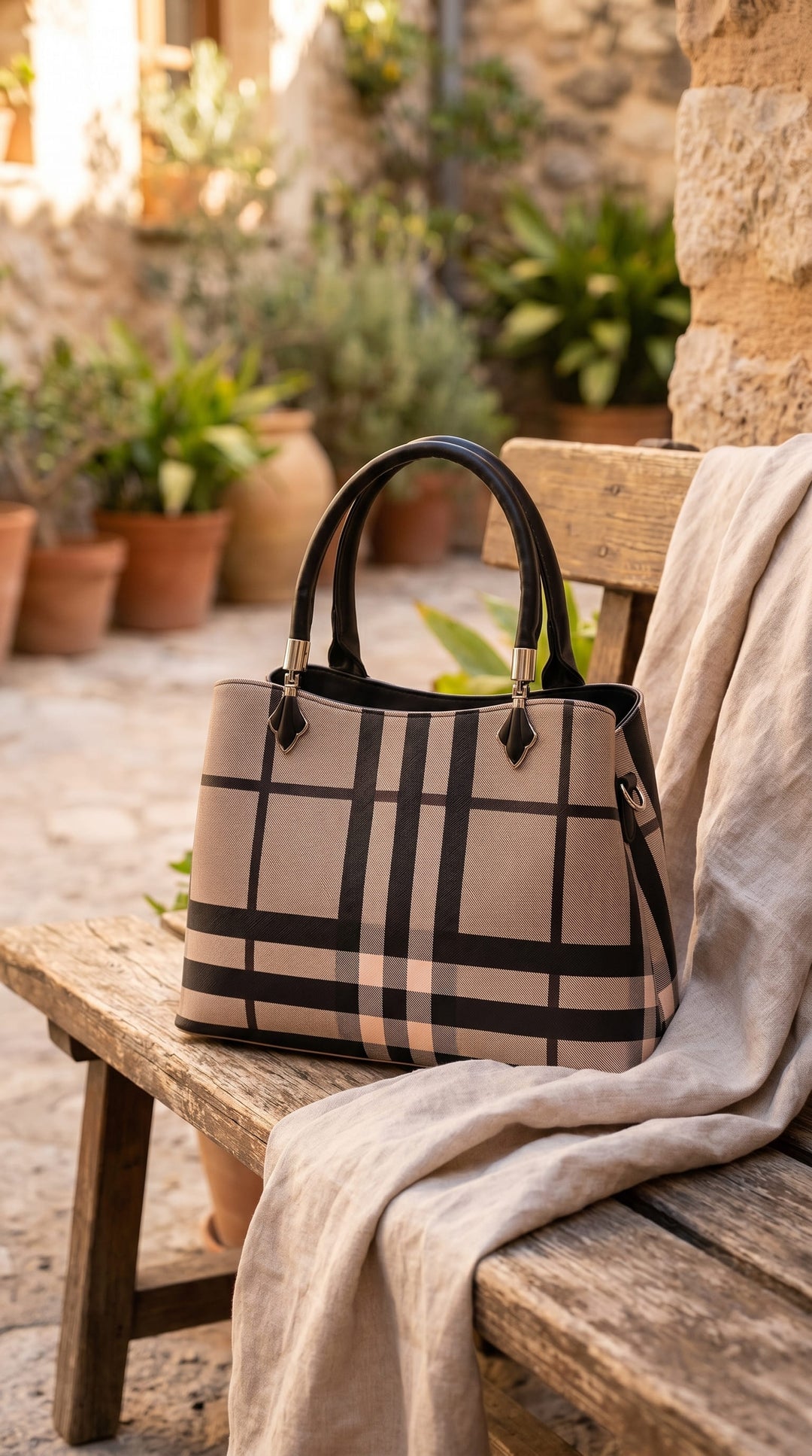 Fawn Formal Hand Bag For Ladies P36618