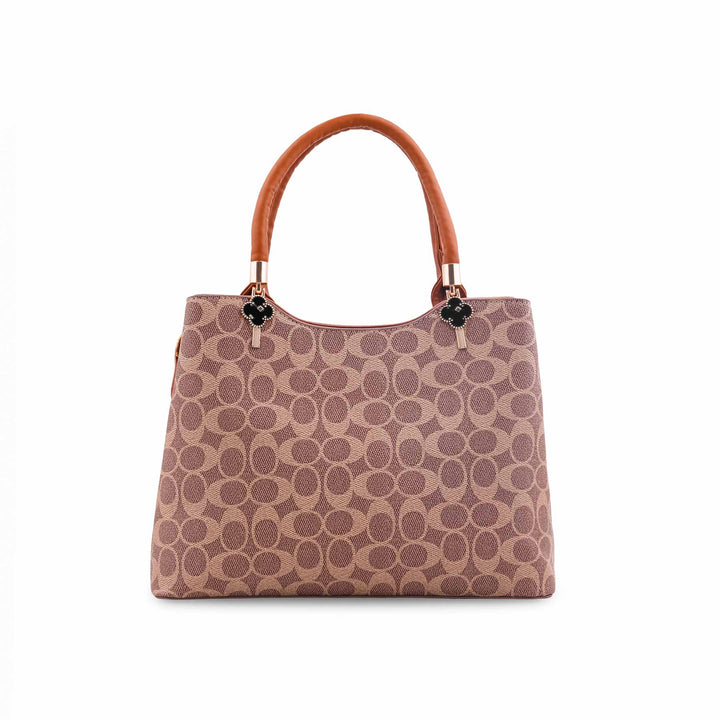 Beige Formal Hand Bag For Ladies P36621