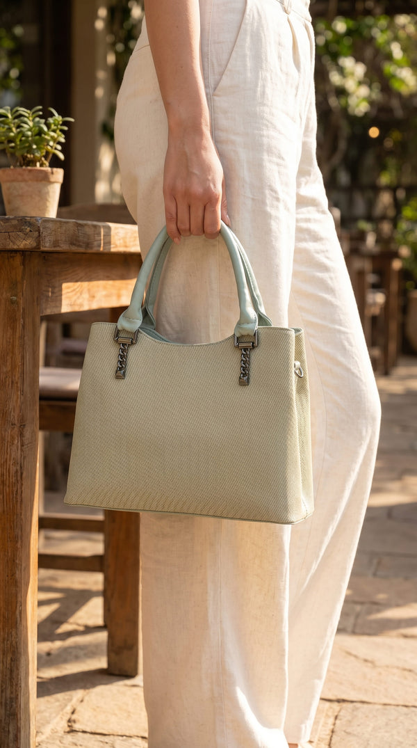 Green Formal Hand Bag For Ladies P36626