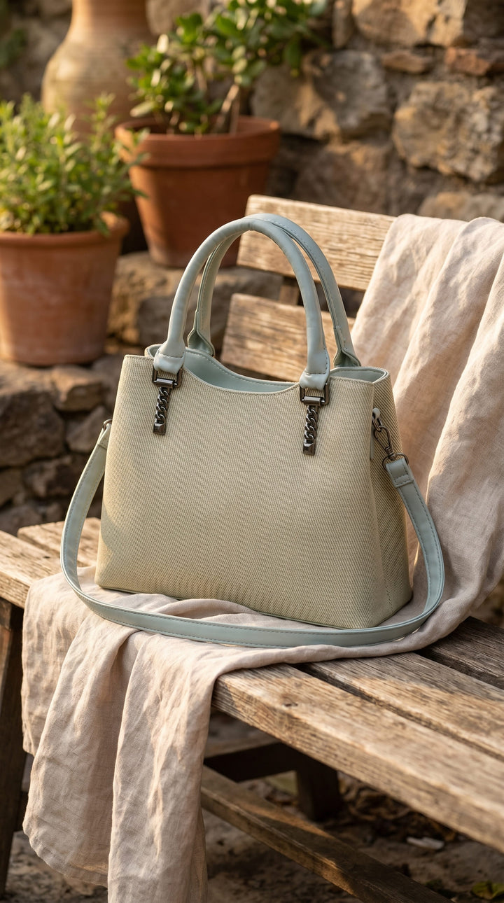 Green Formal Hand Bag For Ladies P36626