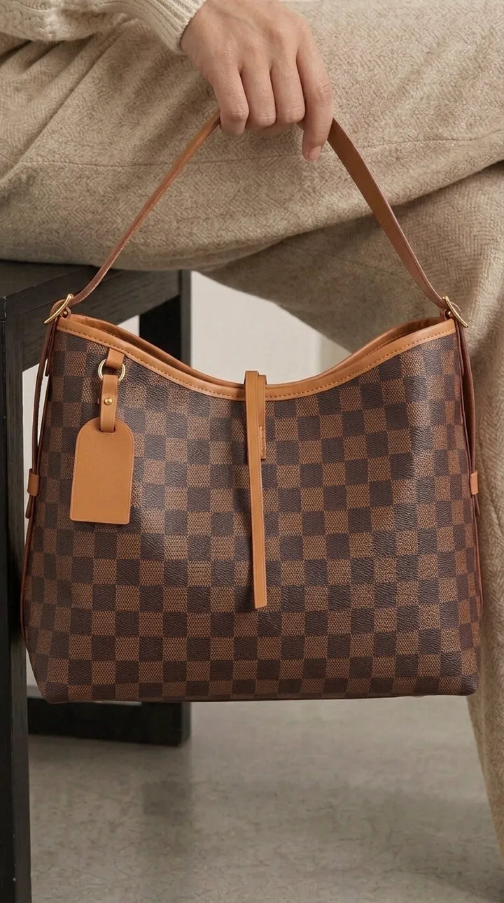 Brown Formal Shoulder Bag For Women P36639