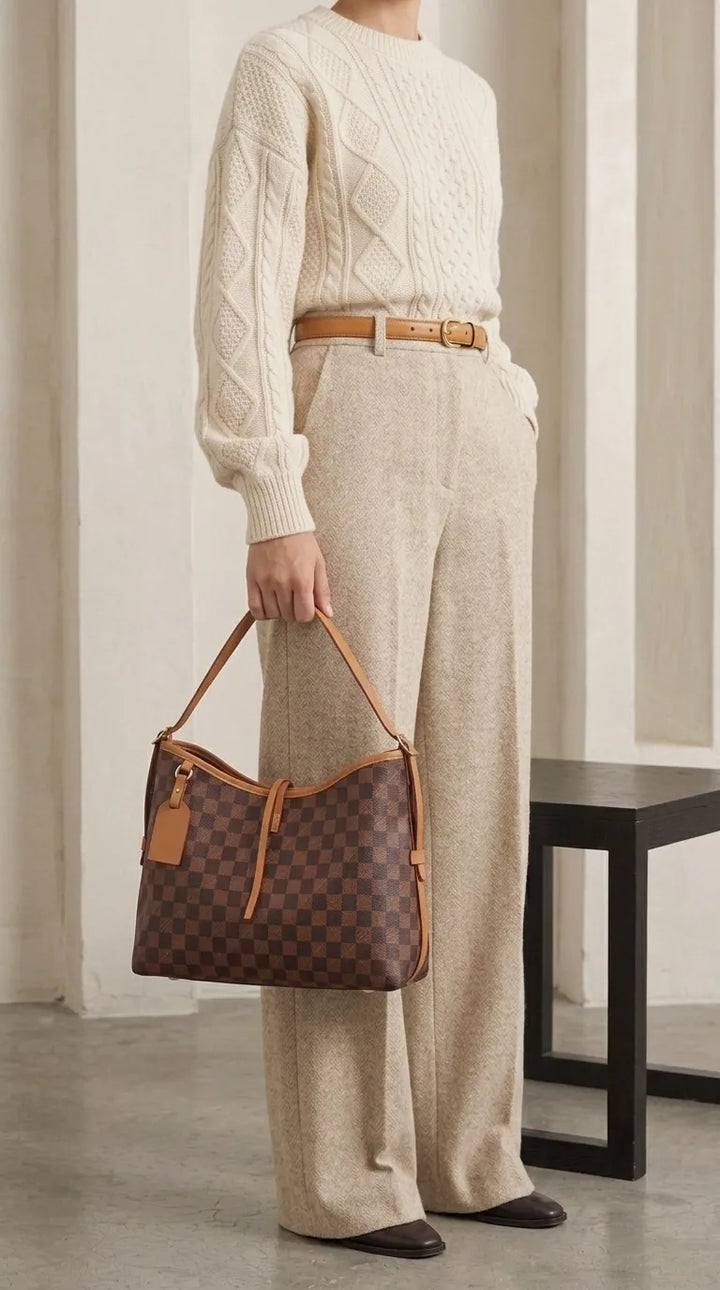 Brown Formal Shoulder Bag For Women P36639