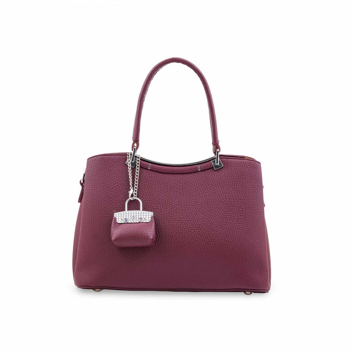 Maroon Formal Hand Bag For Women P36648