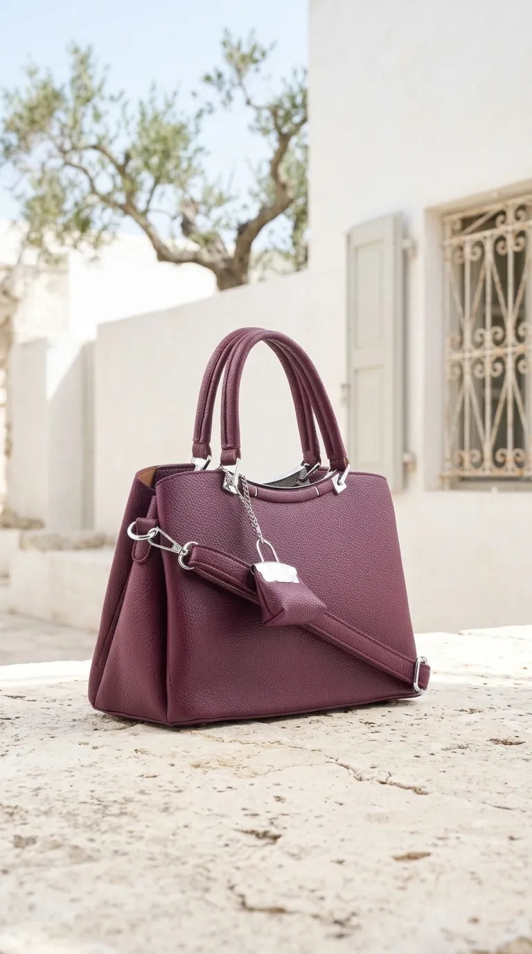 Maroon Formal Hand Bag For Women P36648