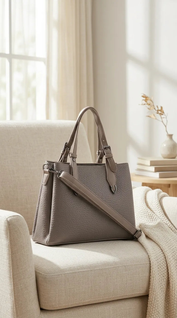 Grey Formal Hand Bag For Women P36649