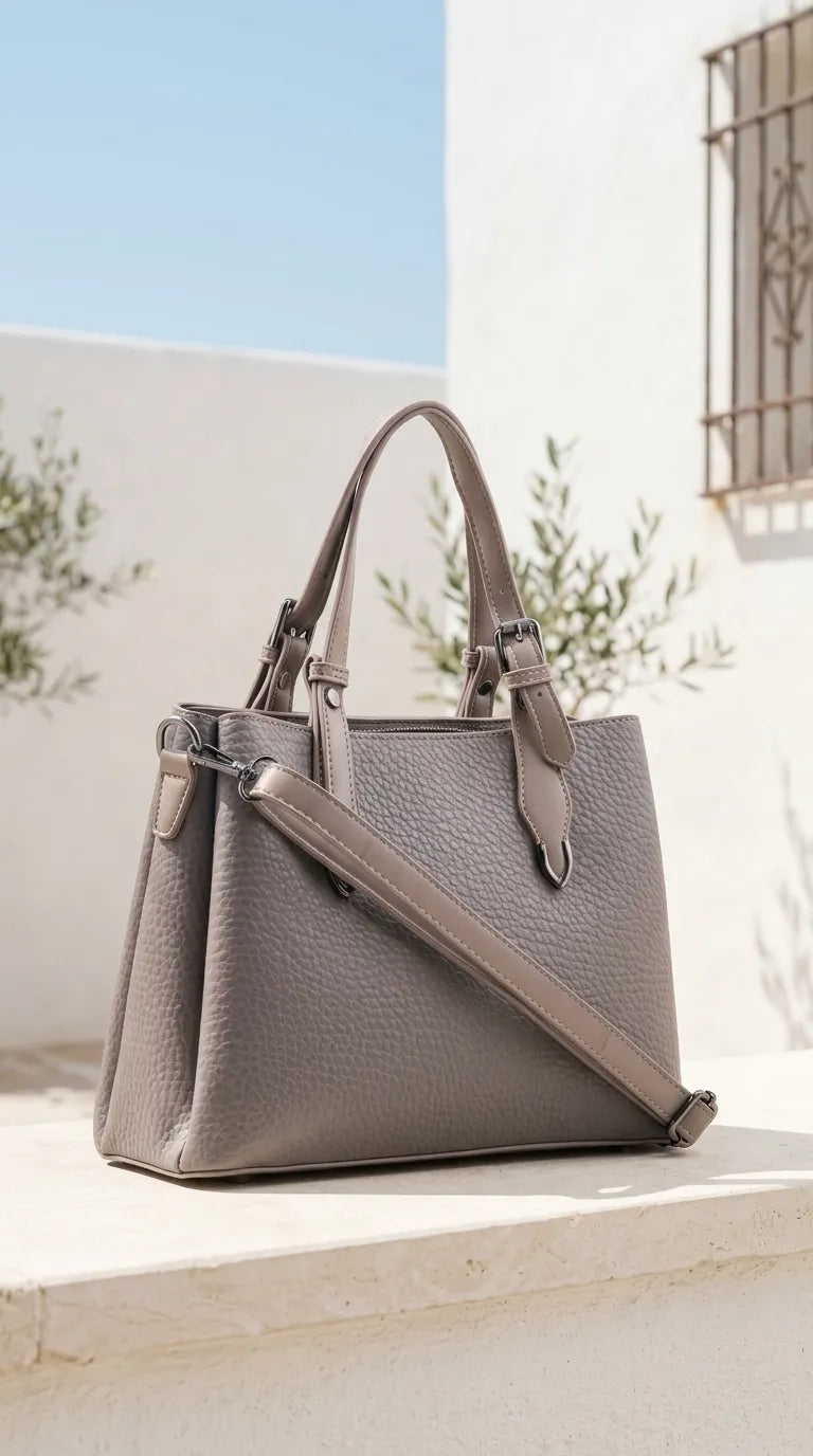 Grey Formal Hand Bag For Women P36649