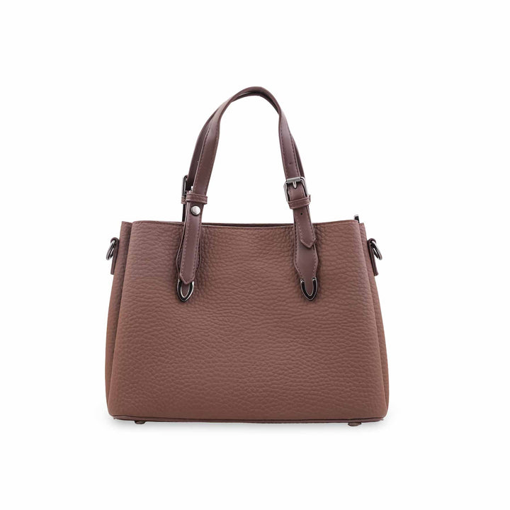 Coffee Formal Hand Bag For Women P36649