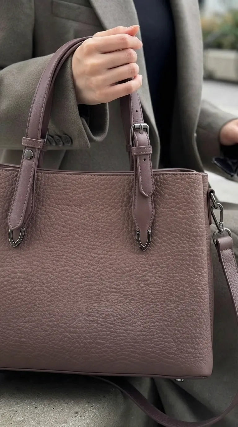 Coffee Formal Hand Bag For Women P36649