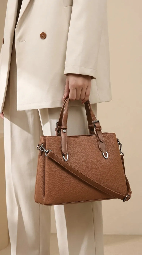 Khaki Formal Hand Bag For Women P36649