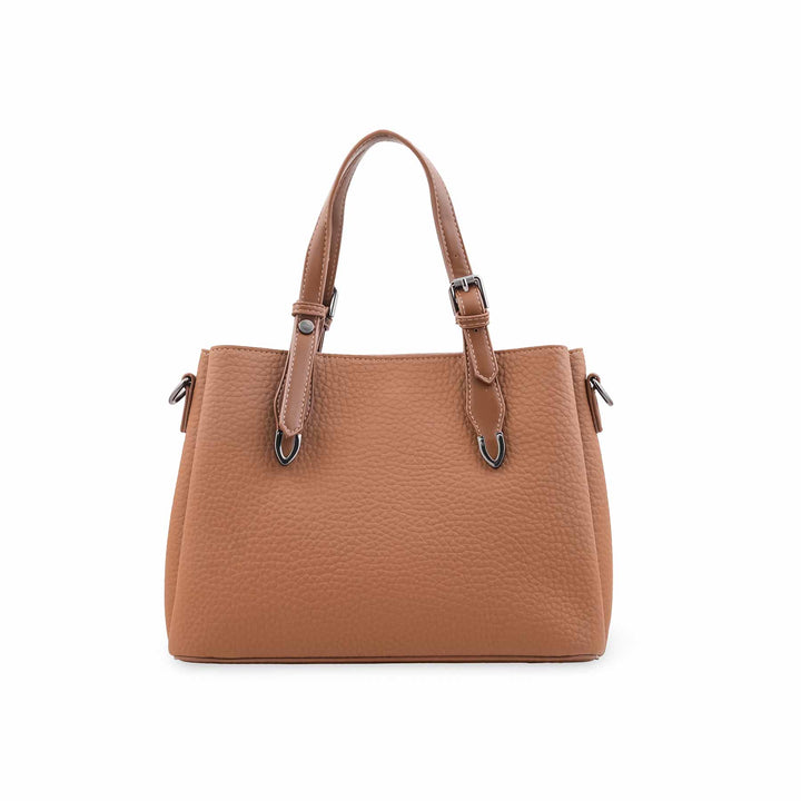 Khaki Formal Hand Bag For Women P36649