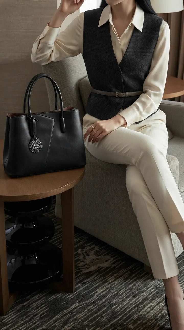 Black Formal Hand Bag For Women P36650
