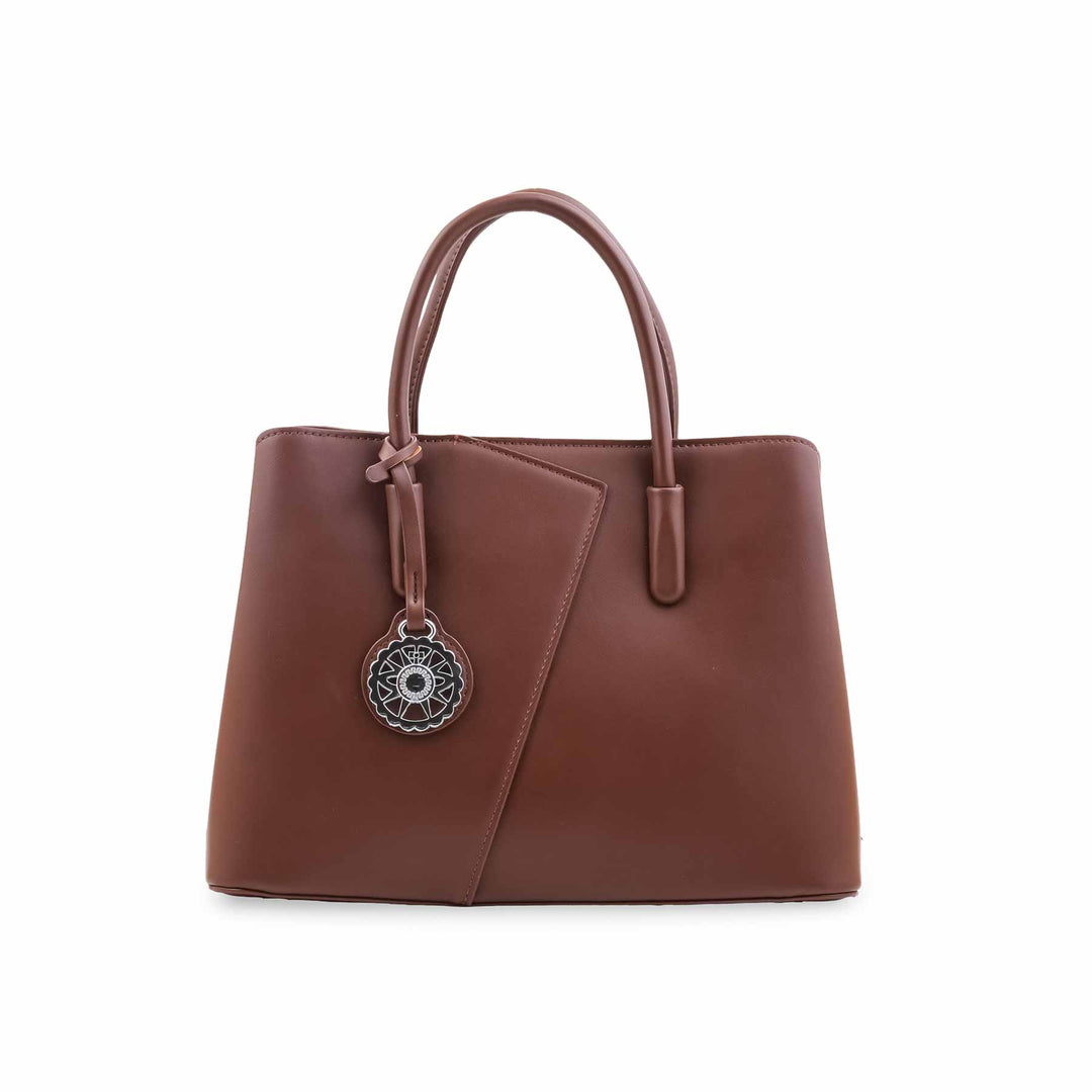 Coffee Formal Hand Bag For Women P36650