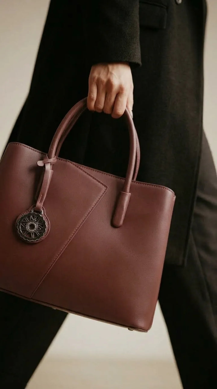 Coffee Formal Hand Bag For Women P36650