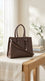 Coffee Formal Hand Bag For Women P36651
