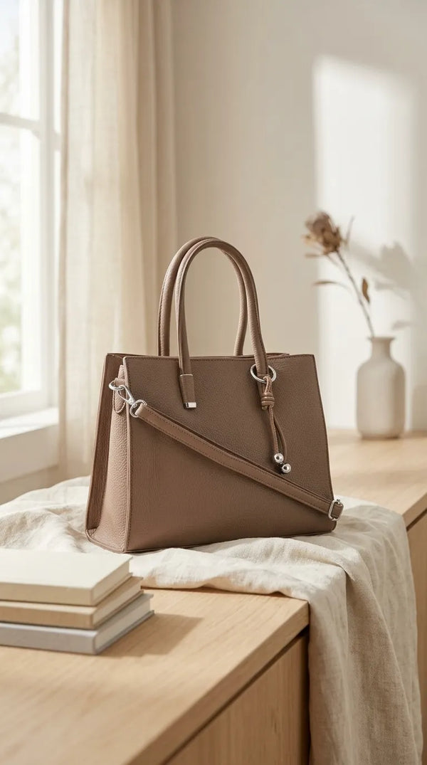 Beige Formal Hand Bag For Women P36651