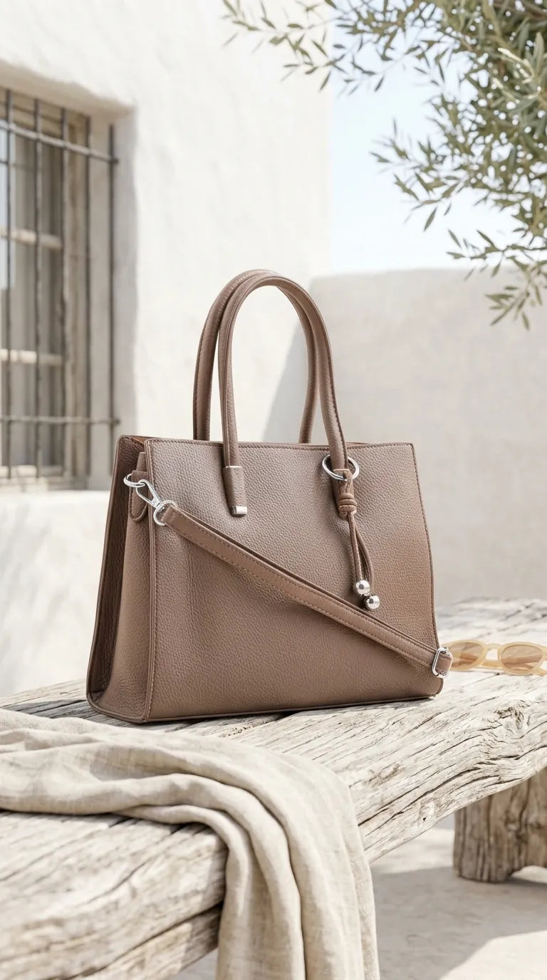 Beige Formal Hand Bag For Women P36651