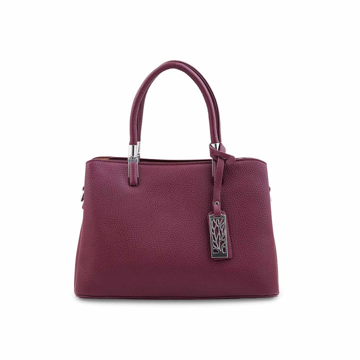 Maroon Formal Hand Bag For Women P36652