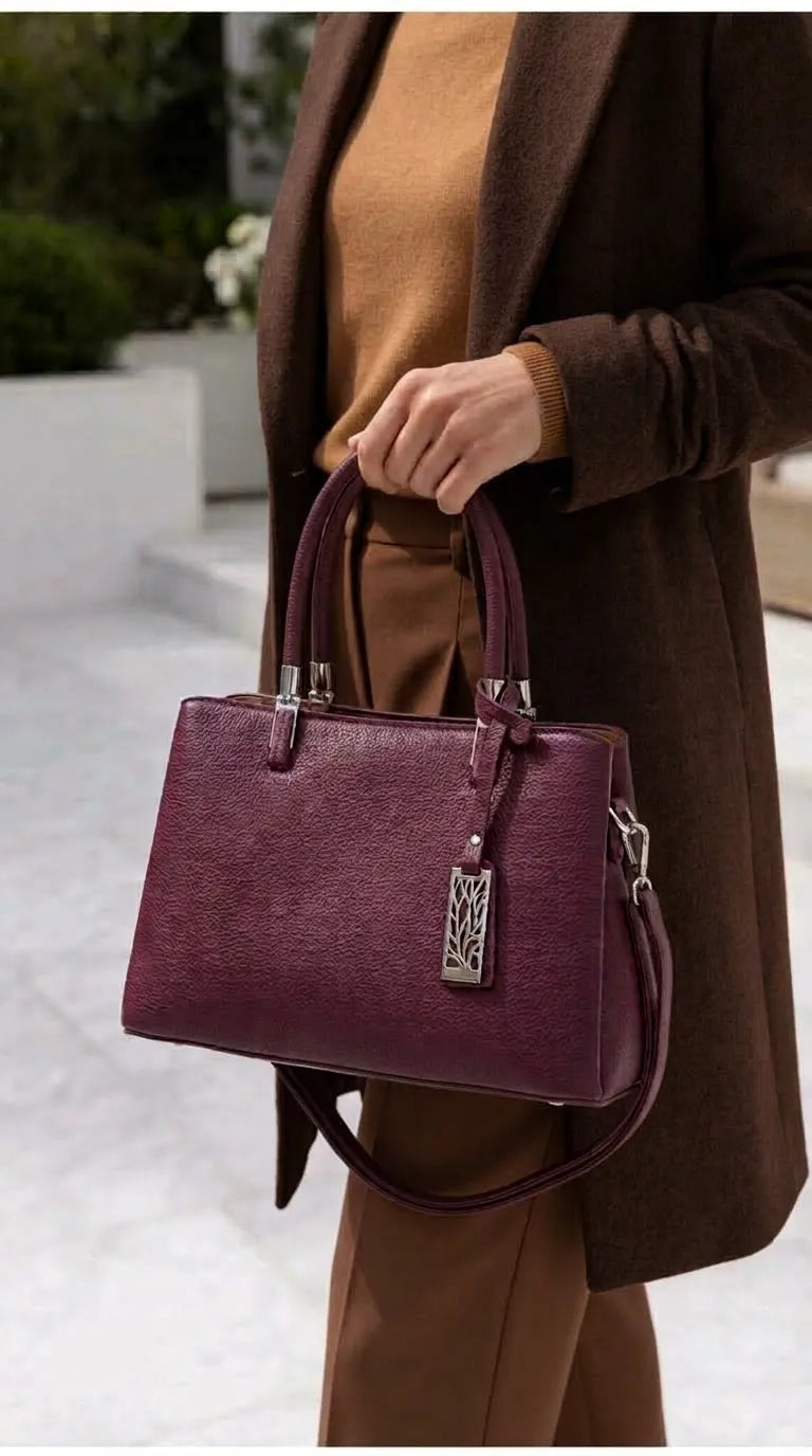 Maroon Formal Hand Bag For Women P36652