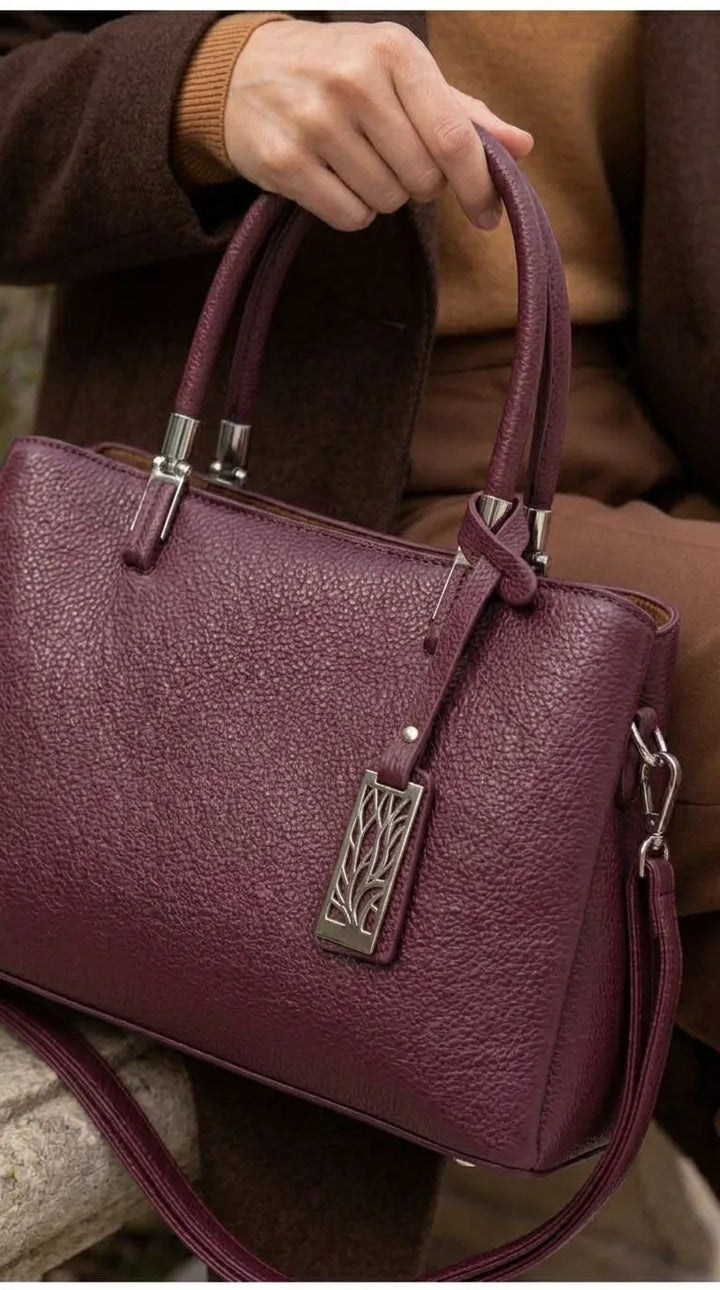 Maroon Formal Hand Bag For Women P36652